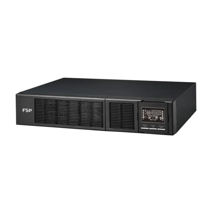 Fortron Source Clippers Rack/Tower 3000VA/3000W, On-line double conversion, USB, RS-232, EPO, 8×C13, 6×9Ah, 3min autonomija, LCD