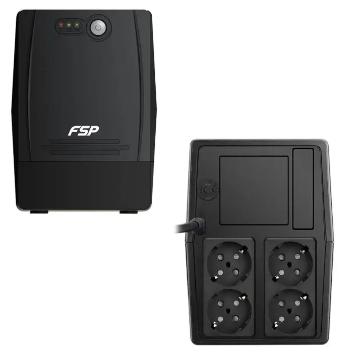 Fortron Source FP 1000VA/600W, Line-interactive, 4×Schuko, 2×7Ah, 4min.autonomija