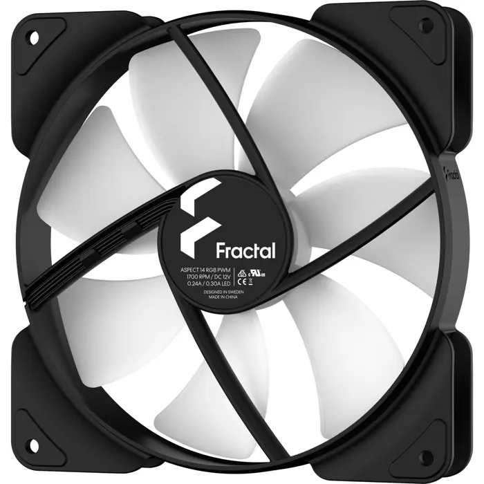 Fractal Design Aspect 14 RGB PWM BK Frame 3pcs - FD-F-AS1-1407