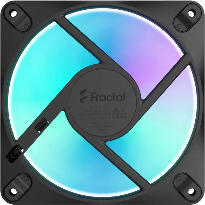 Fractal Design Dynamic 3 120 RGB (black, Reverse, Black, 120 mm)