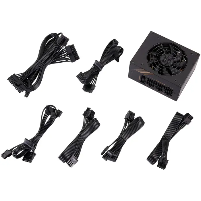 FSP DAGGER PRO 650W, PC power supply (2x PCIe, cable management, 650 watts)