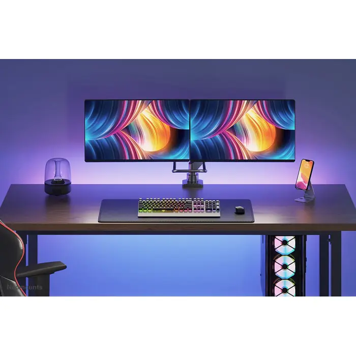Full Motion DualDesk Mnt - Blk