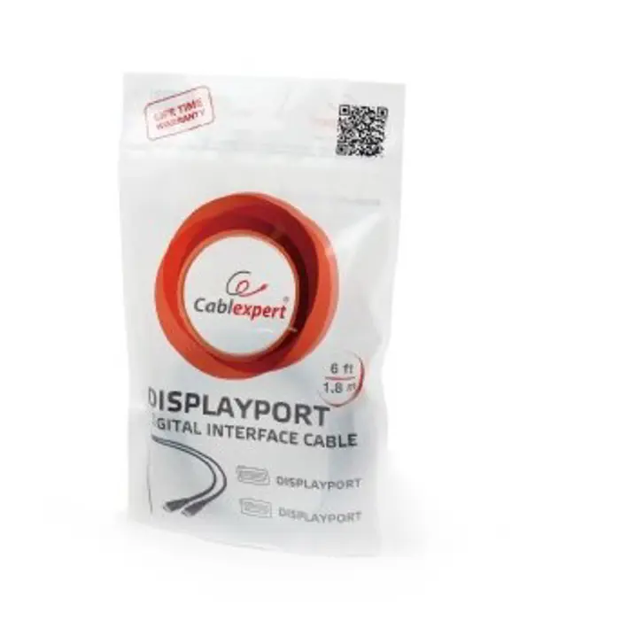 Gembird CC-DP2-6 DisplayPort cable 1.8 m Black