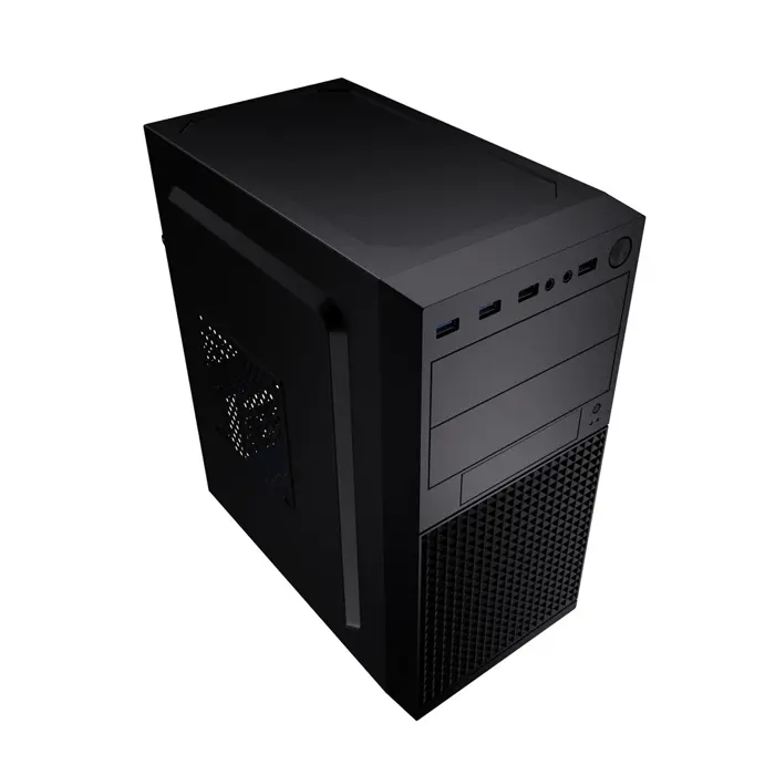 Gembird Mini-tower computer case Fornax K300, Micro-ATX, 2x USB 3.0 + 2x USB 2.0, black