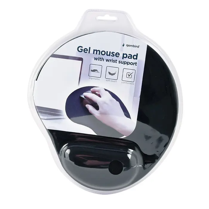 Gembird MP-GEL-BLACK mouse pad