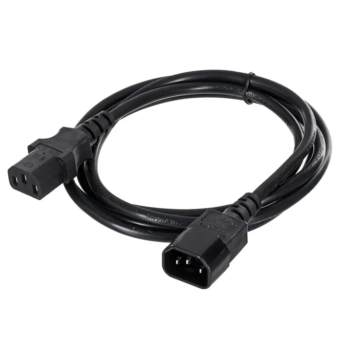 Gembird PC-189-VDE power cable Black 1.8 m C14 coupler