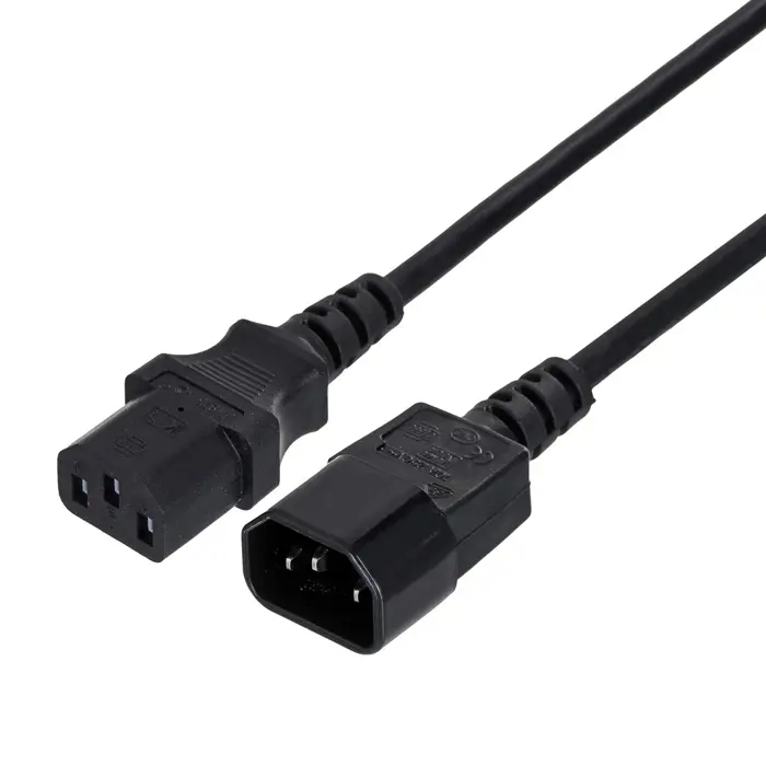 Gembird PC-189-VDE power cable Black 1.8 m C14 coupler
