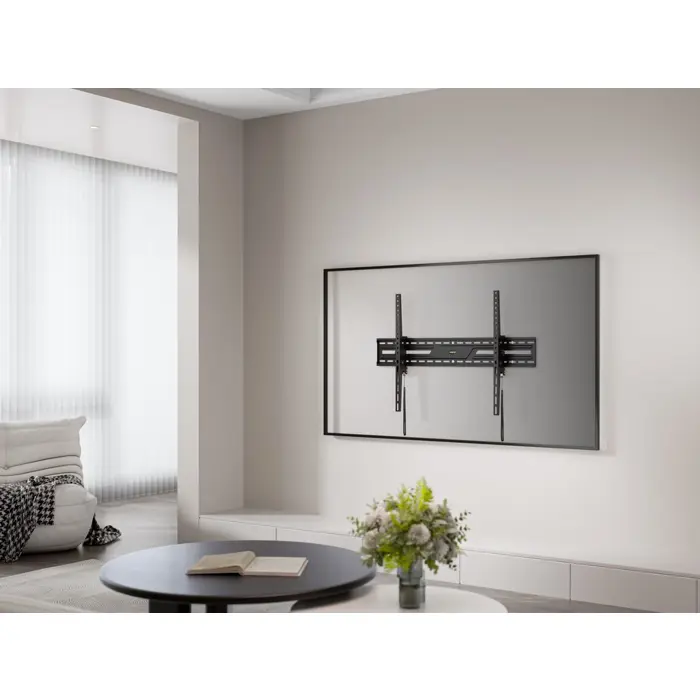 Gembird WM-100T-01 TV wall mount (tilt), 43”-100”, black