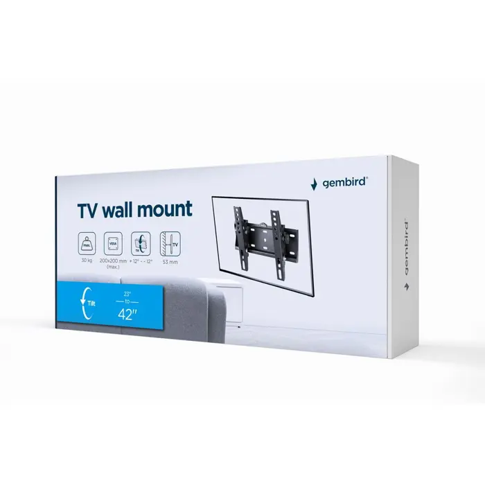 Gembird WM-42T-02 TV mount 106.7 cm (42") Black