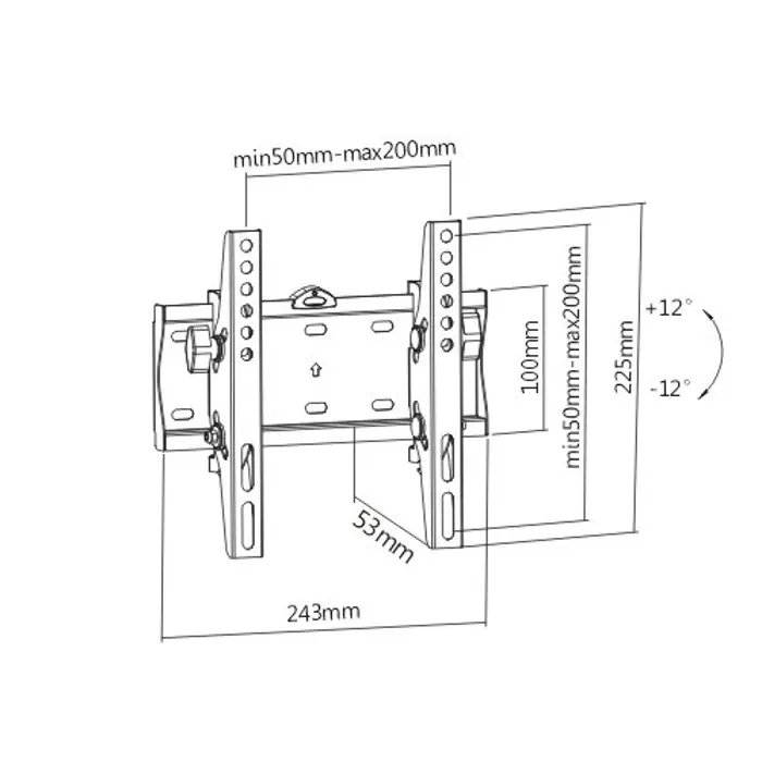 Gembird WM-42T-02 TV mount 106.7 cm (42") Black