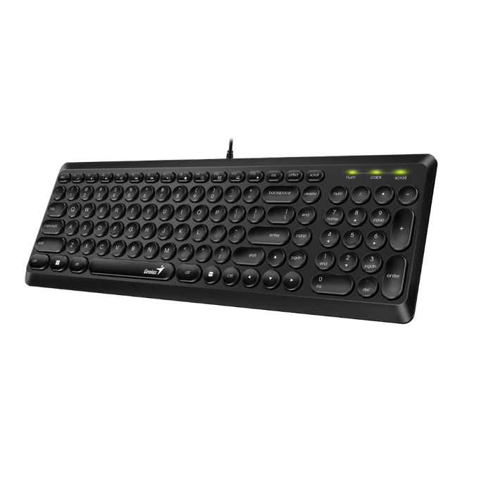 Genius SlimStar Q200, tipkovnica, USB, crna