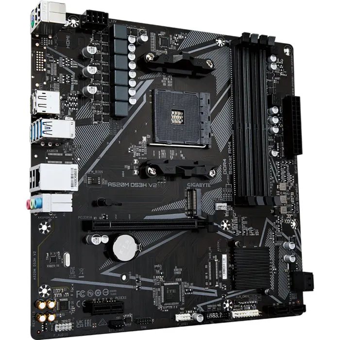GigaByte A520M DS3H V2 - Socket AM4