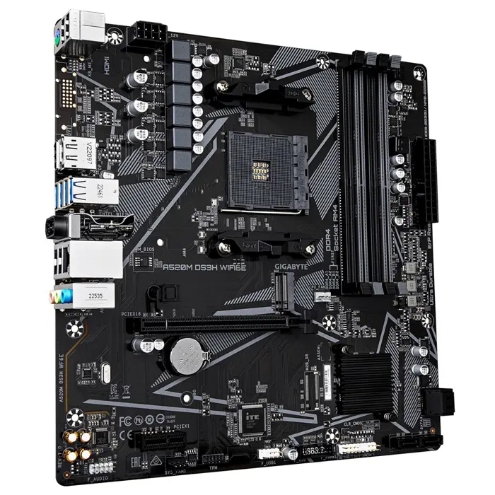 Gigabyte A520M DS3H WiFi6E (A520,AM4,mATX,DDR4)