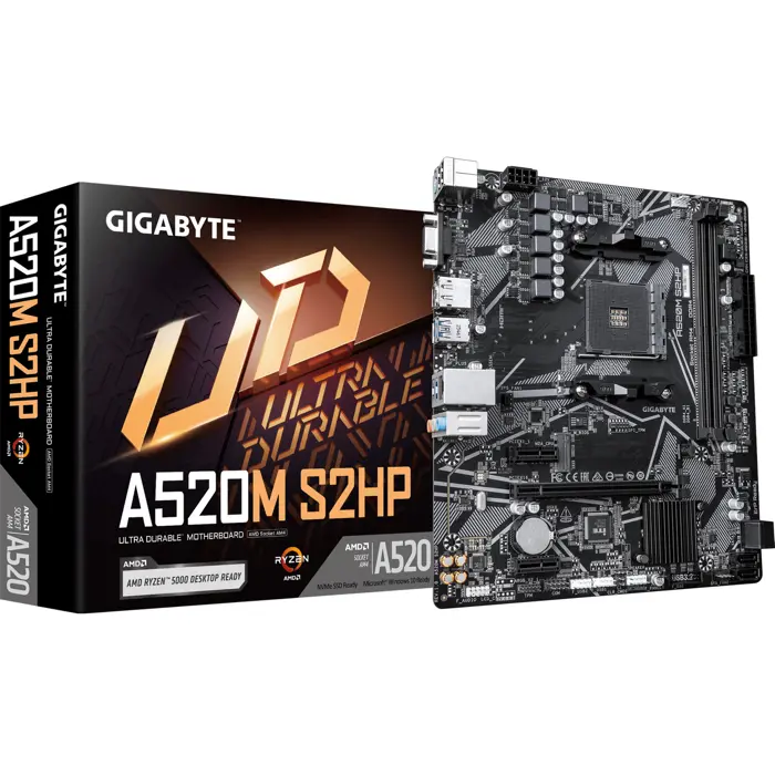 GigaByte A520M S2HP (black/gray)