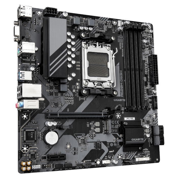 GIGABYTE A620M DS3H, DDR5, SATA3, USB3.2Gen1, DP, AM5 mATX