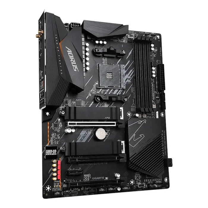 Gigabyte B550 AORUS ELITE AX V2 Motherboard - Supports AMD Ryzen 5000 Series AM4 CPUs, 12+2 Phases Digital Twin Power Design, up to 4733MHz DDR4 (OC), 2xPCIe 3.0 M.2, WiFi 6E, 2.5GbE LAN, USB 3.2 Gen1