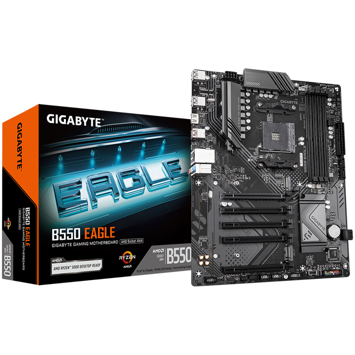 GIGABYTE B550 EAGLE, AM4, 4x DDR4, ATX