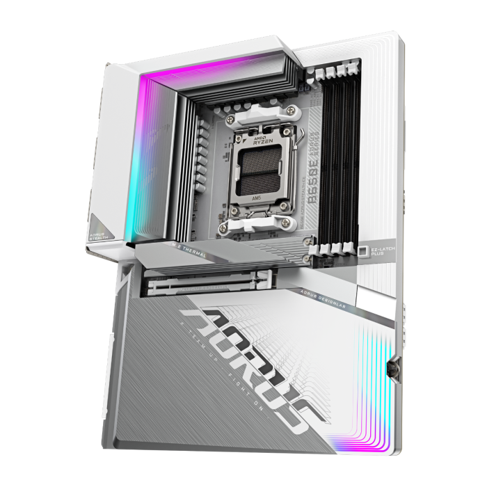 GIGABYTE B650E A STEALTH ICE, DDR5, SATA3, USB3.2Gen2x2, DP, 2.5GbE, WiFi, AM5 ATX
