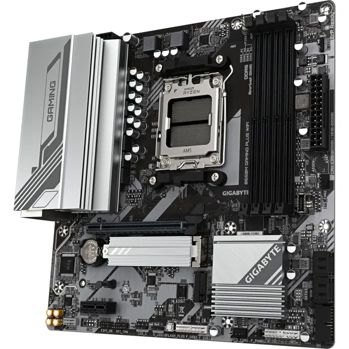 GIGABYTE B650M GAMING PLUS WIFI (black/silver) - Socket AM5