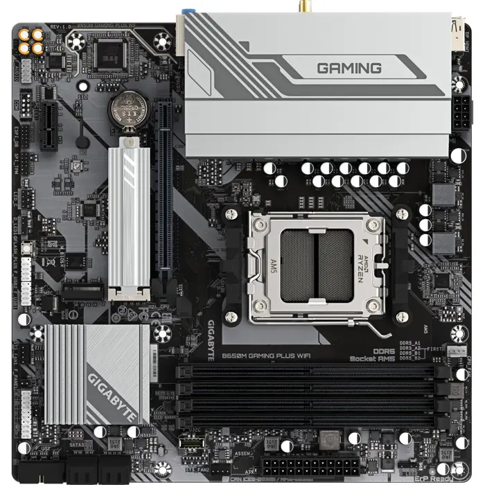 GIGABYTE B650M GAMING PLUS WIFI (black/silver) - Socket AM5