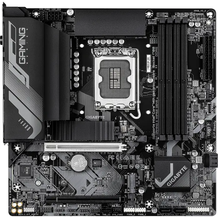 GIGABYTE B760M GAMING X WIFI6E GEN5 - Socket 1700 - Motherboard black