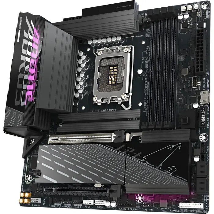 GIGABYTE B860M AORUS ELITE WIFI6E - Socket 1851 - motherboard (white)
