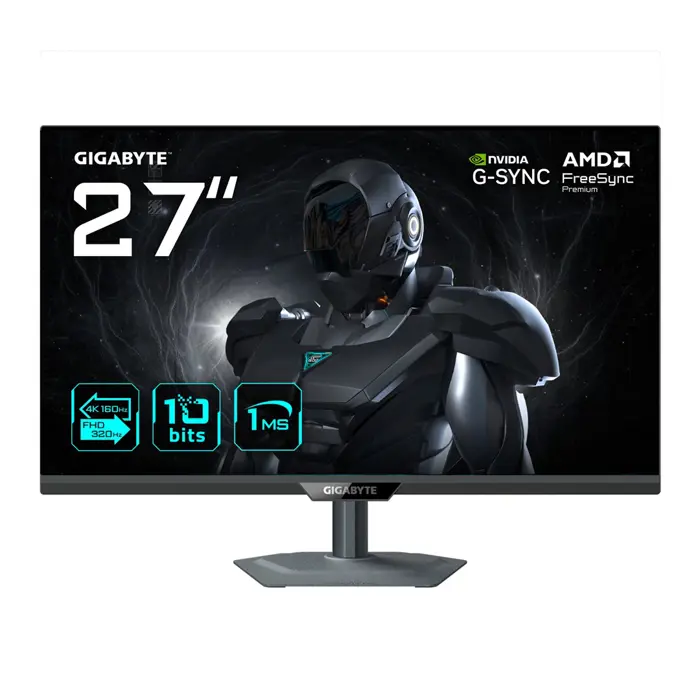 GIGABYTE G27UP, 27 Zoll UHD Gaming-Monitor, 160/320 Hz, IPS-Panel, G-SYNC Compatible