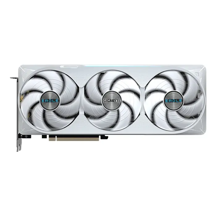 GIGABYTE GeForce RTX 5070 Ti EAGLE OC ICE SFF 16G Graphics Card - 16GB GDDR7, 256bit, PCI-E 5.0, 2542 MHz Core Clock, 3 x DP 2.1a, 1 x HDMI 2.1b, NVIDIA DLSS 4, GV-N507TEAGLEOC ICE-16GD