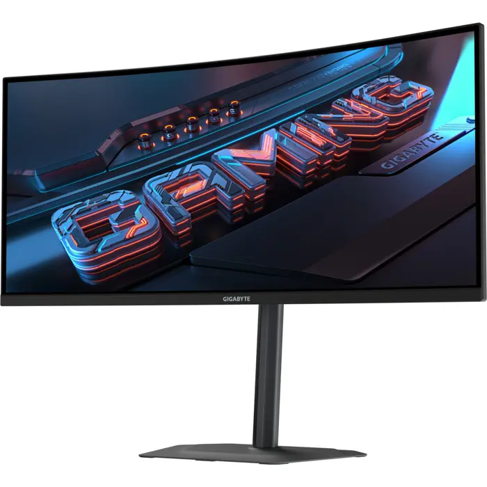 GIGABYTE GS34WQCA, gaming monitor - 34 - black, WQHD, VA, curved, FreeSync-Premium, Adaptive-Sync, 120Hz panel