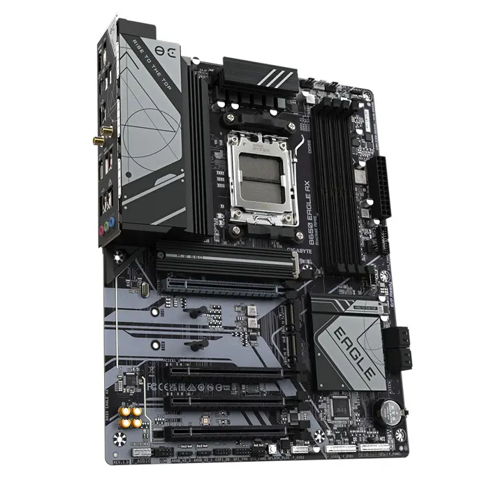 Gigabyte MB B650 EAGLE AX, S.AM5, 4×DDR5/7600(OC), PCIe 4.0, G-LAN, 1×DP/HDMI, USB-C, WiFi, ATX