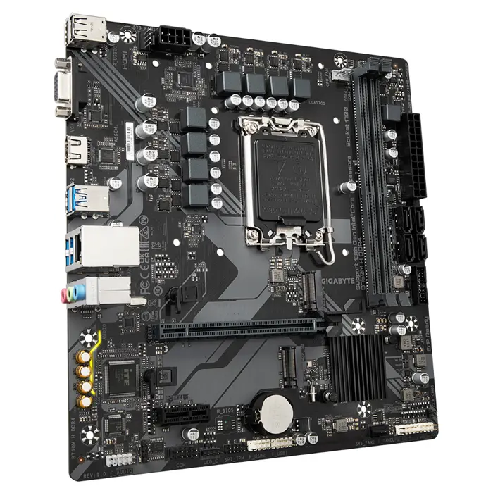 Gigabyte MB B760M H DDR4, S.1700, 2xDDR4/3200, PCIe 4.0, G-LAN, VGA/HDMI, mATX