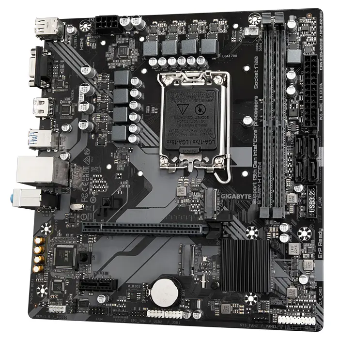 Gigabyte MB B760M H DDR4, S.1700, 2xDDR4/3200, PCIe 4.0, G-LAN, VGA/HDMI, mATX