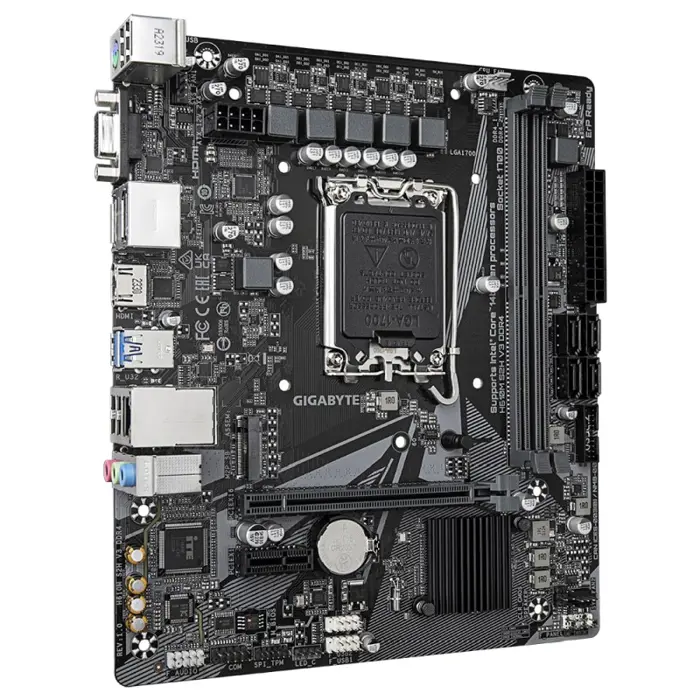 GigaByte MB H610M S2H V3 DDR4, S.1700, DDR4/3200, PCIe 4.0, SATA3, M.2, G-LAN, VGA/HDMI/2×DP, USB3.2, 7.1ch., mATX