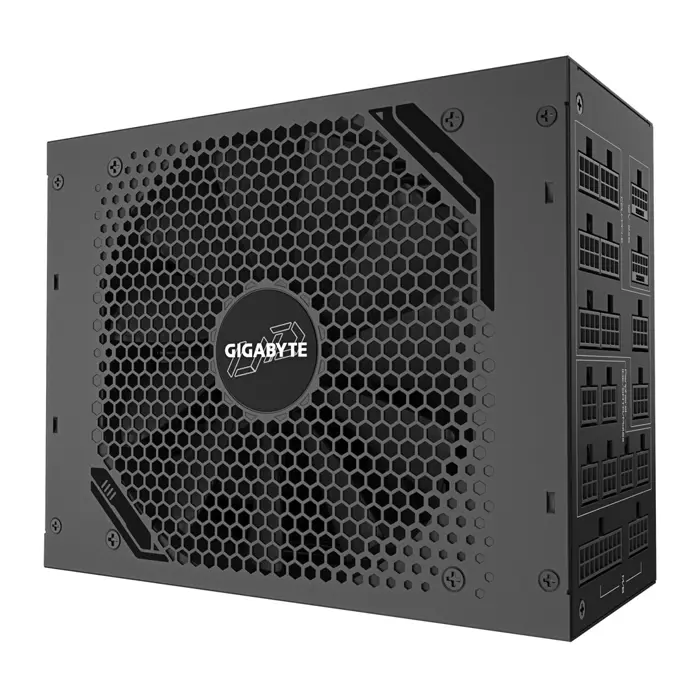 GIGABYTE UD1600PM PG5 AI TOP Power Supply - PCIe 5.0, 80 PLUS Platinum, Fully Modular Design, 120mm Fan, ATX 3.1 compatible, EU Plug