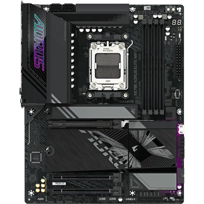 GIGABYTE X870 AORUS ELITE WIFI7 - Socket AM5 - motherboard (black)
