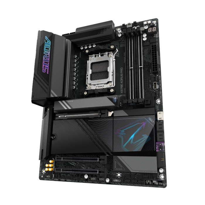 GIGABYTE X870E AORUS PRO, DDR5, SATA3, USB4, DP, 2.5GbE, WiFi 7, AM5 ATX