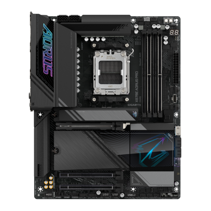 GIGABYTE X870E AORUS PRO, DDR5, SATA3, USB4, DP, 2.5GbE, WiFi 7, AM5 ATX