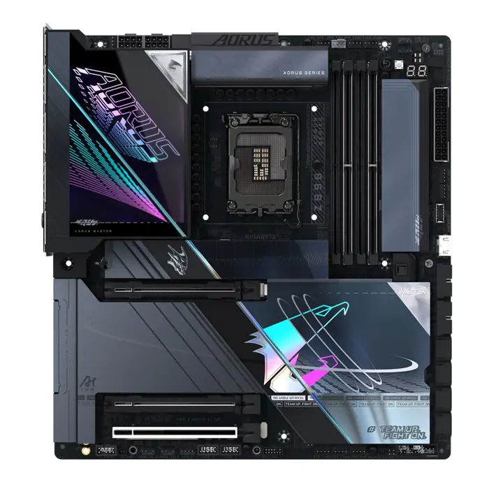 GIGABYTE Z890 AORUS MASTER AI TOP Motherboard - Supports Intel Core Ultra (Series 2) CPUs, 20+1+2 phases VRM, up to 9500MHz DDR5 (OC), PCIe 5.0 M.2, Wi-Fi 7, Thunderbolt 4
