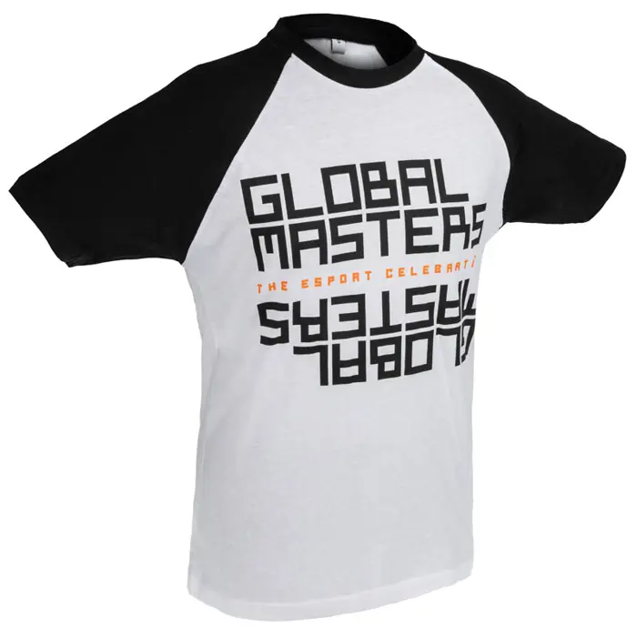 Global Masters T-Shirt GM Text - white (XL)-GM-M-BY007B-XL