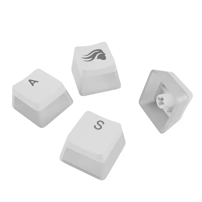 Glorious Aura V3 Keycaps, ISO Layout (DE), PBT, Doubleshot - white-GLO-KB-ACC-KC-GPBT-AURA-WHT-DE