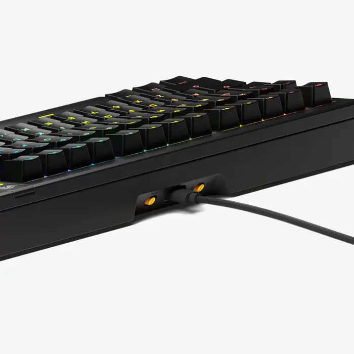Glorious GMMK 3 75% Custom Gaming Keyboard - Pre-Built, ISO (US), Fox Switches, Black