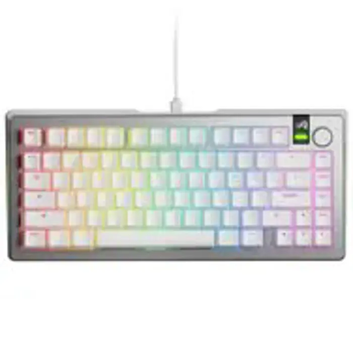 Glorious GMMK 3 Pro 75% Custom Gaming Keyboard - Pre-Built, ANSI (US), Fox Switches, silver