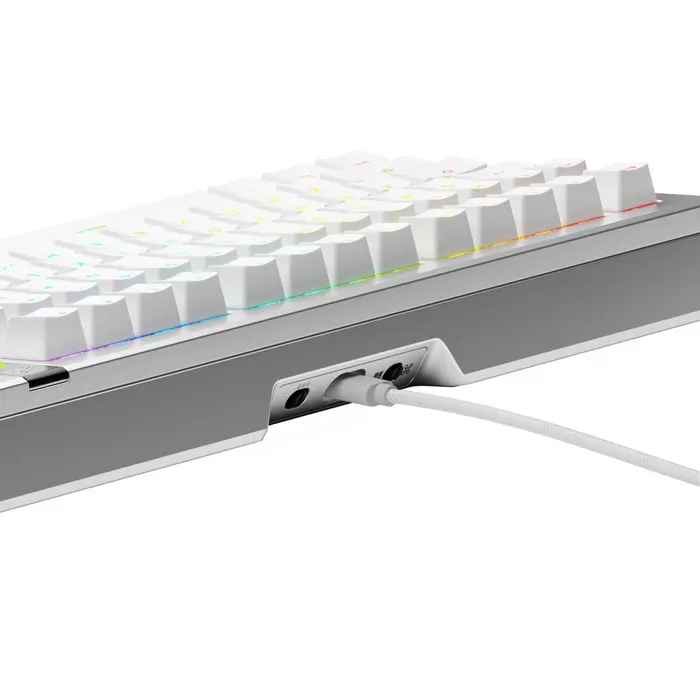 Glorious GMMK 3 Pro 75% Custom Gaming Keyboard - Pre-Built, ANSI (US), Fox Switches, silver