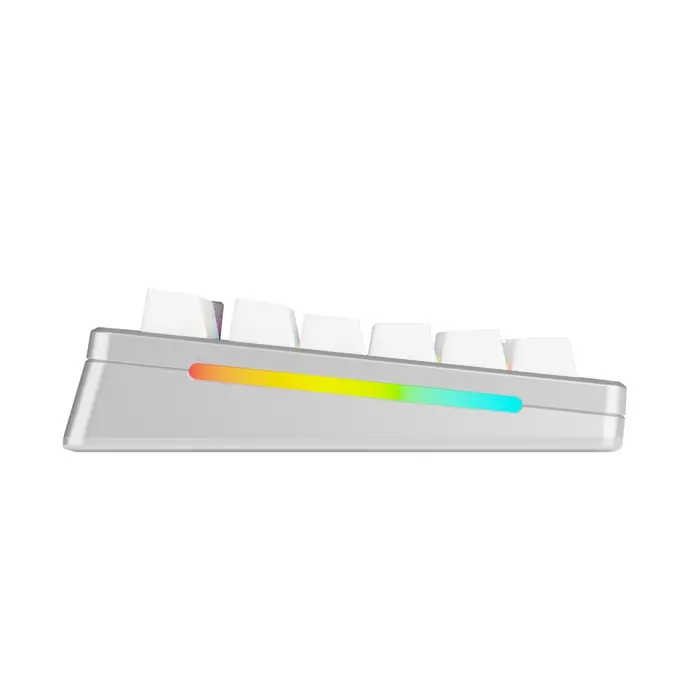 Glorious GMMK 3 Pro Wireless 75% Custom Gaming Keyboard - Pre-Built, ANSI (US), Fox Switches, Silver
