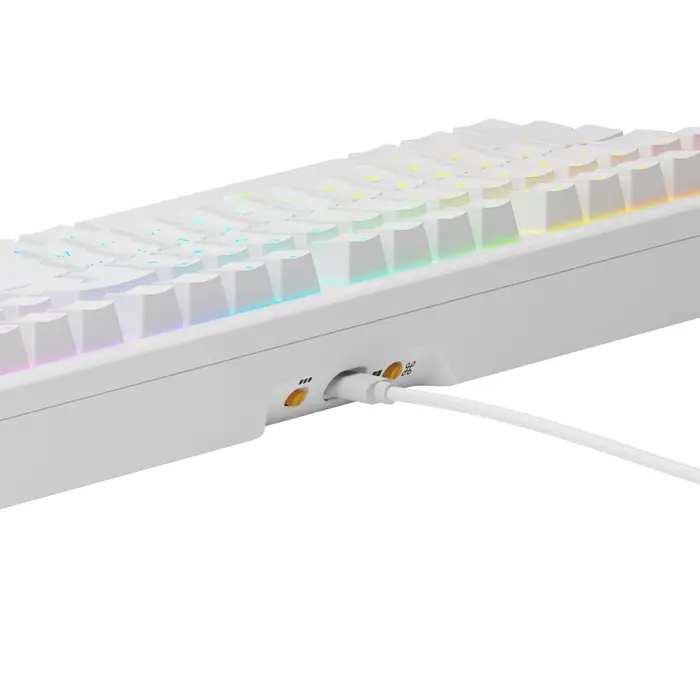 Glorious GMMK 3U 100% Custom Gaming Keyboard - Pre-Built, ANSI (US), Fox HE Switches, White