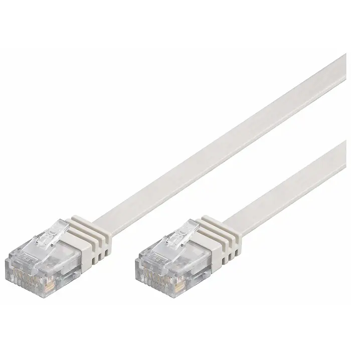 goobay Cat5e U/UTP flat white 7,00m