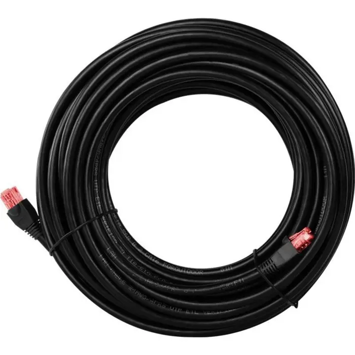goobay CAT.6 outdoor patch cable U/UTP (black, 15 meters)