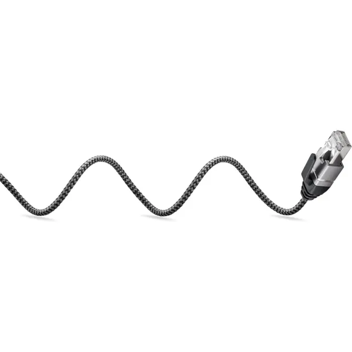 Goobay Ethernet adapter cable USB-A 3.2 Gen1 > RJ-45 (black/grey, 5 meters)