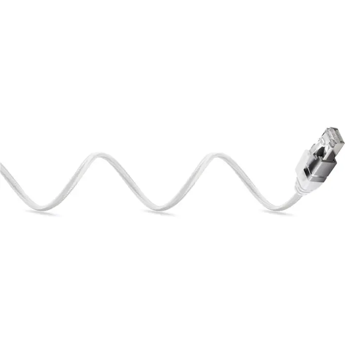 goobay Ethernet adapter cable USB-A 3.2 Gen1 > RJ-45, Slim (white, 1 meter)