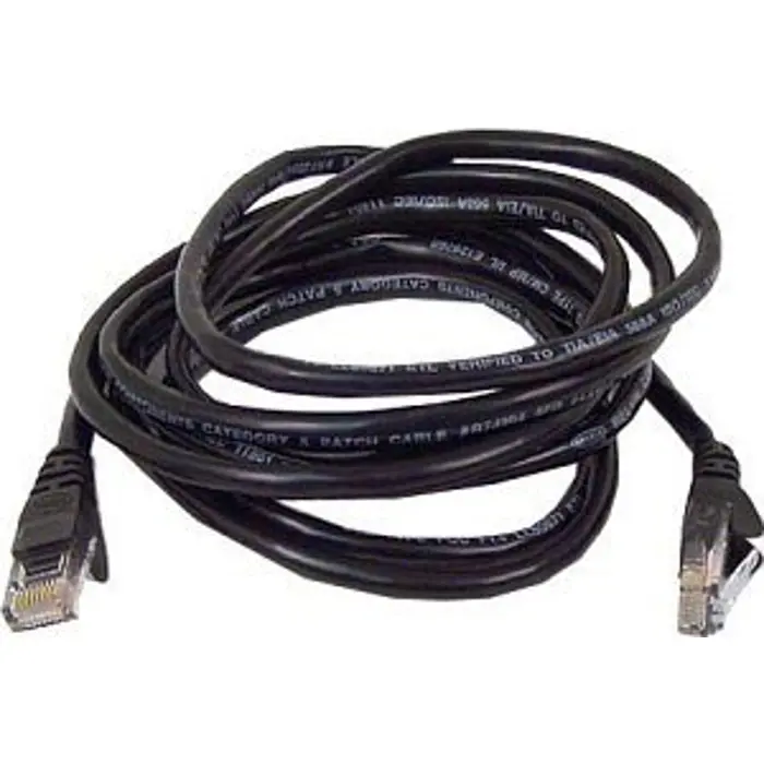 goobay Patch cable Cat6 U/UTP flat black 1,5m